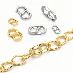 1/5pcs Stainless Steel Letter S Buckle Spring Lobster Clasp Hook Connectors for Necklace Bracelet DIY Jewelry Making Supplies