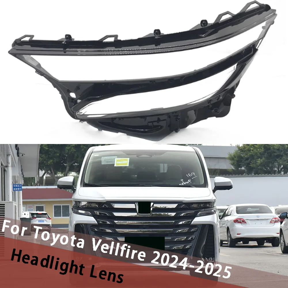

Для Toyota Vellfire 2024 2025 крышка фары абажур корпус фары корпус прозрачный абажур чехол линза плексиглас