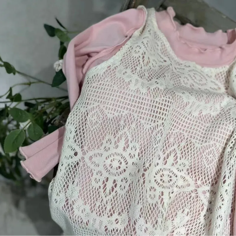 Baby Girl Princess Lace Vest Outfit Infant Toddler Child Elegant Outwear Pullover Top Spring Summer Autumn Baby Clothes 18M-10Y