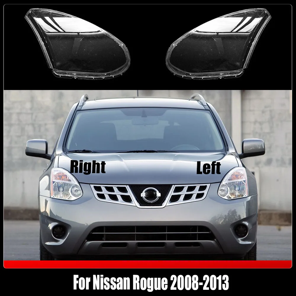 

Front Headlight Cover Transparent Lampshade Lamp Shell Masks Plexiglass For Nissan Rogue 2008-2013