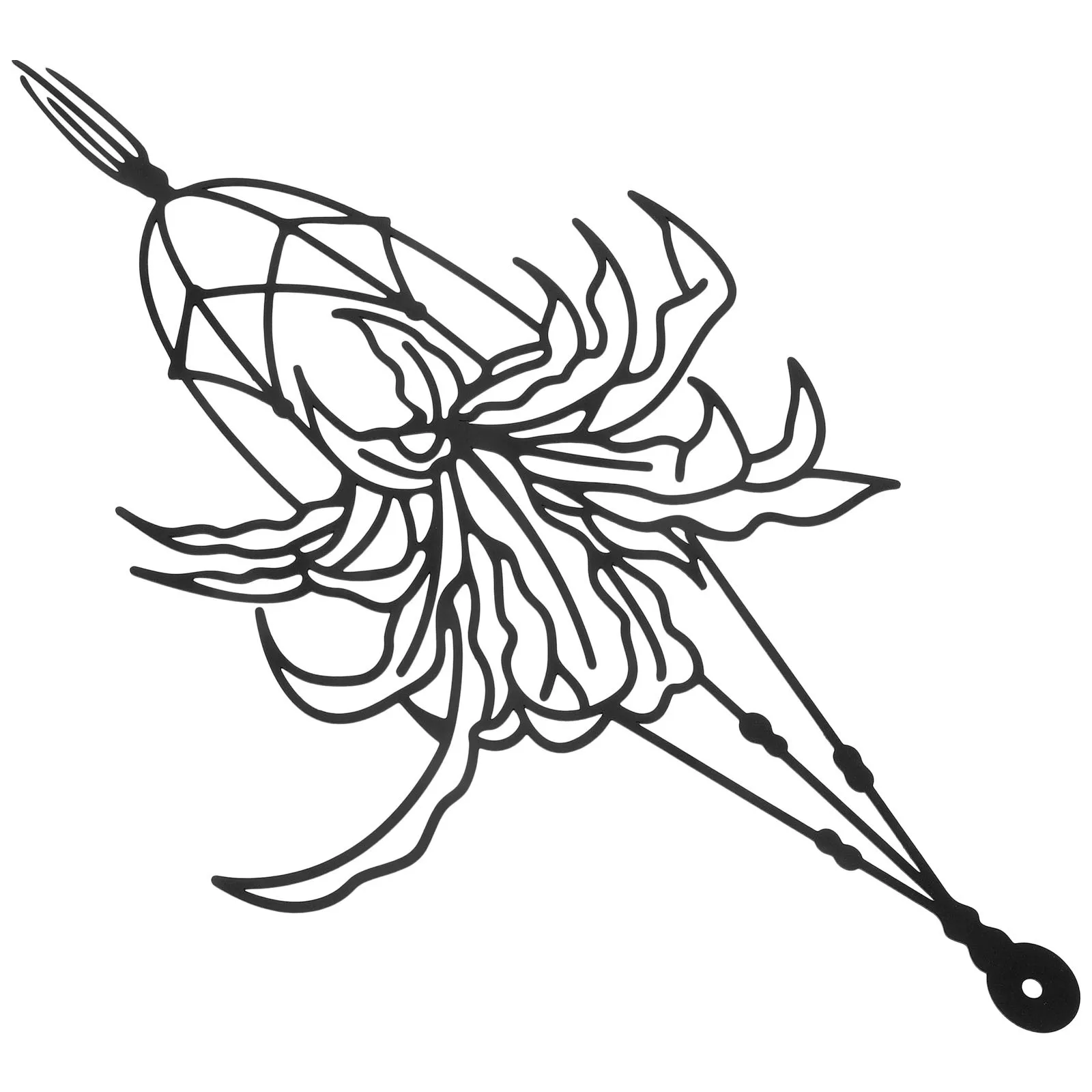 

Iron Flower Wall Decor Handcrafted Detail Vivid Shape Perfect for Home Garden Balcony Decoration Metal Wall Decor