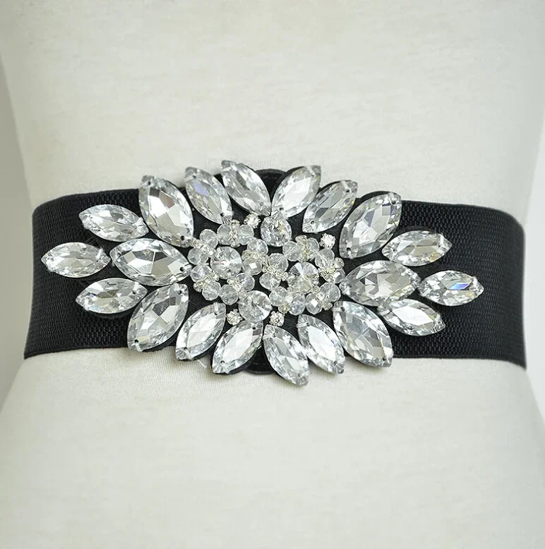 

Женский ремень-корсет с бисером, широкий пояс с украшением, модель R1081