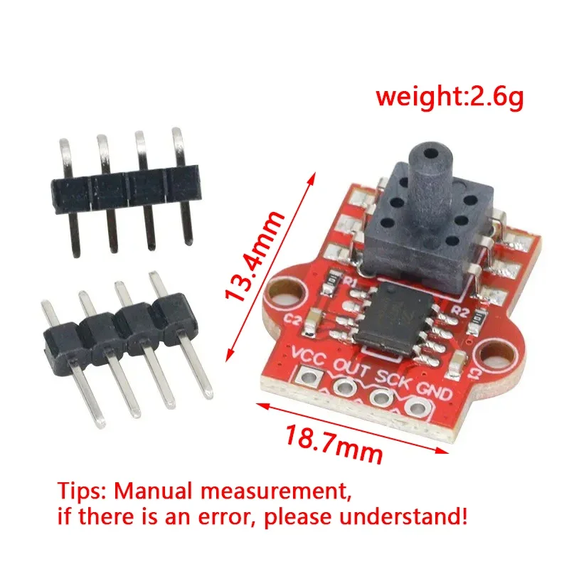 DC 3.3V 5V 0-40KPa Pressure Sensor Module Connect 2.5mm Soft Tube Digital Liquid Water Level Controller Board For Arduino