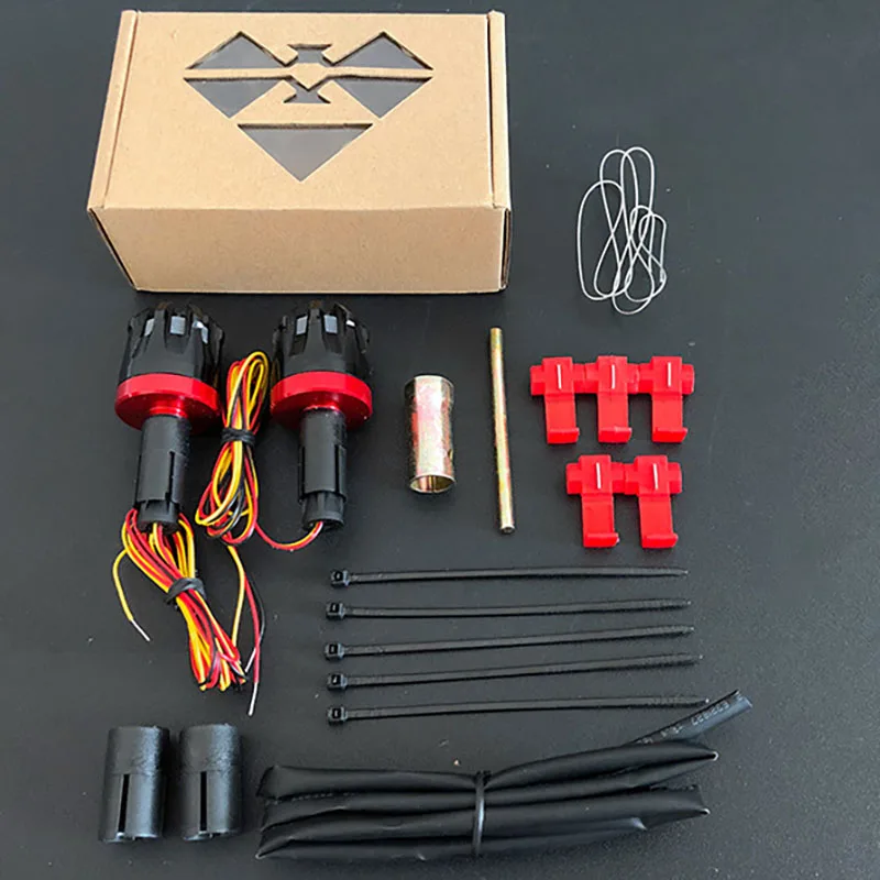 Motorcycle Handlebar Balance Head Universal Inner Diameter 1.3-2CM Grips Protection Led Signal Lights Modified Handlebar