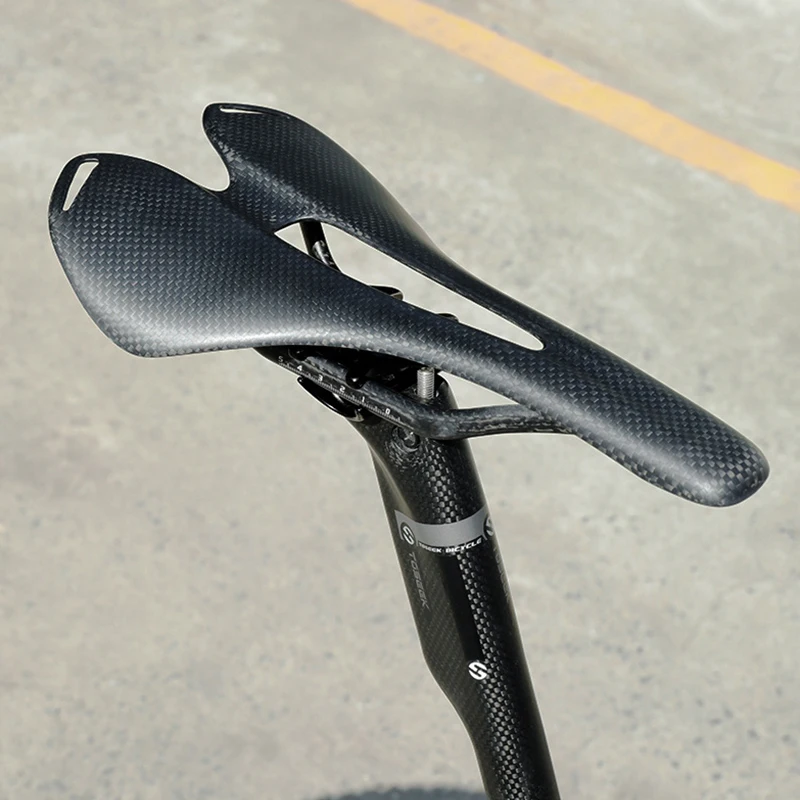 Carbon Fiber Bicycle Saddle Without Standard Mountain Bike Seat Road Bike Saddle Carbon Fiber Seat Riding Accessories