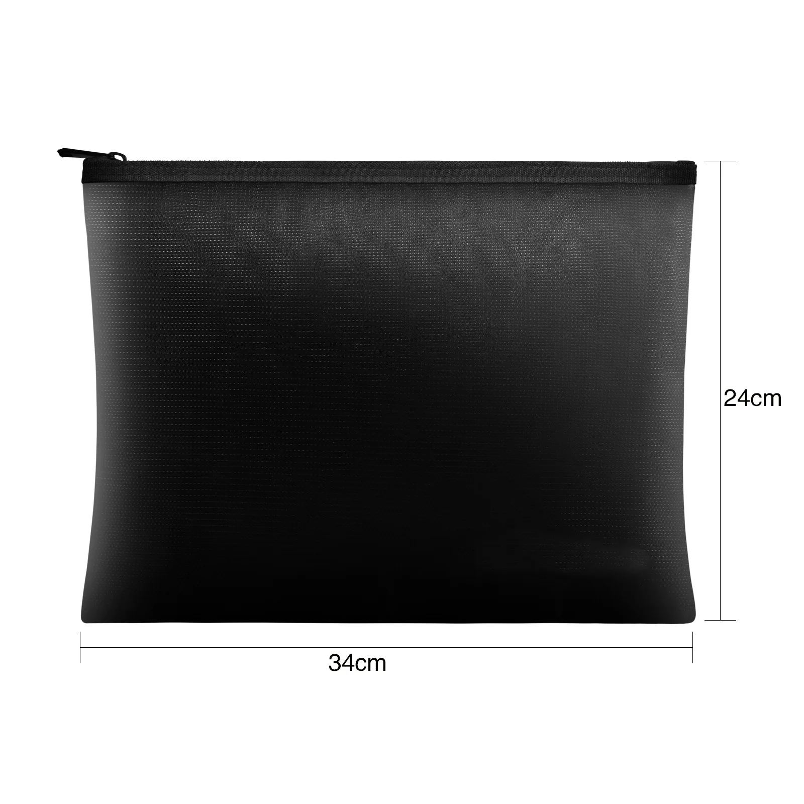 Fireproof Document Bag Waterproof Money Bags Fire Safe Storage Pouch with Zipper Cash File Envelope Holder for Home Office