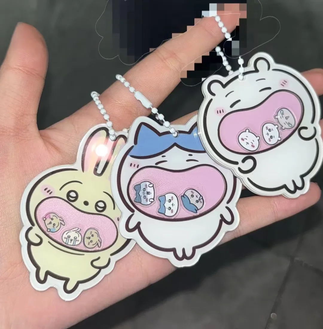 3 Styles Cartoon Character Rocking Pendant Schoolbag Keychain Cute Acrylic Key Toy Student Accessories Gift