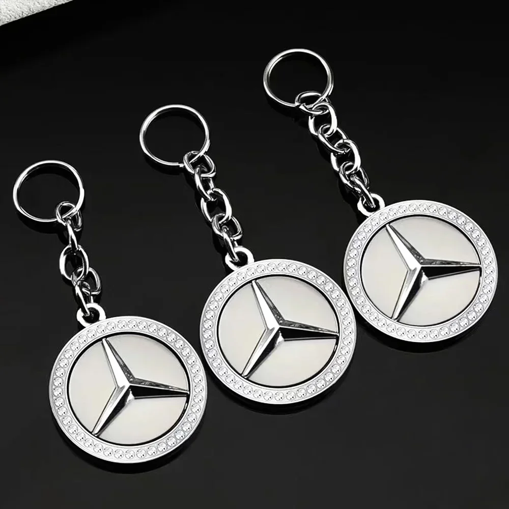 Zinc Alloy Key Ring Accessories For Mercedes Benz AMG Smart W108 W124 W126 W140 W168 W169 W176 W177 W203 W204 Keychain Pendant