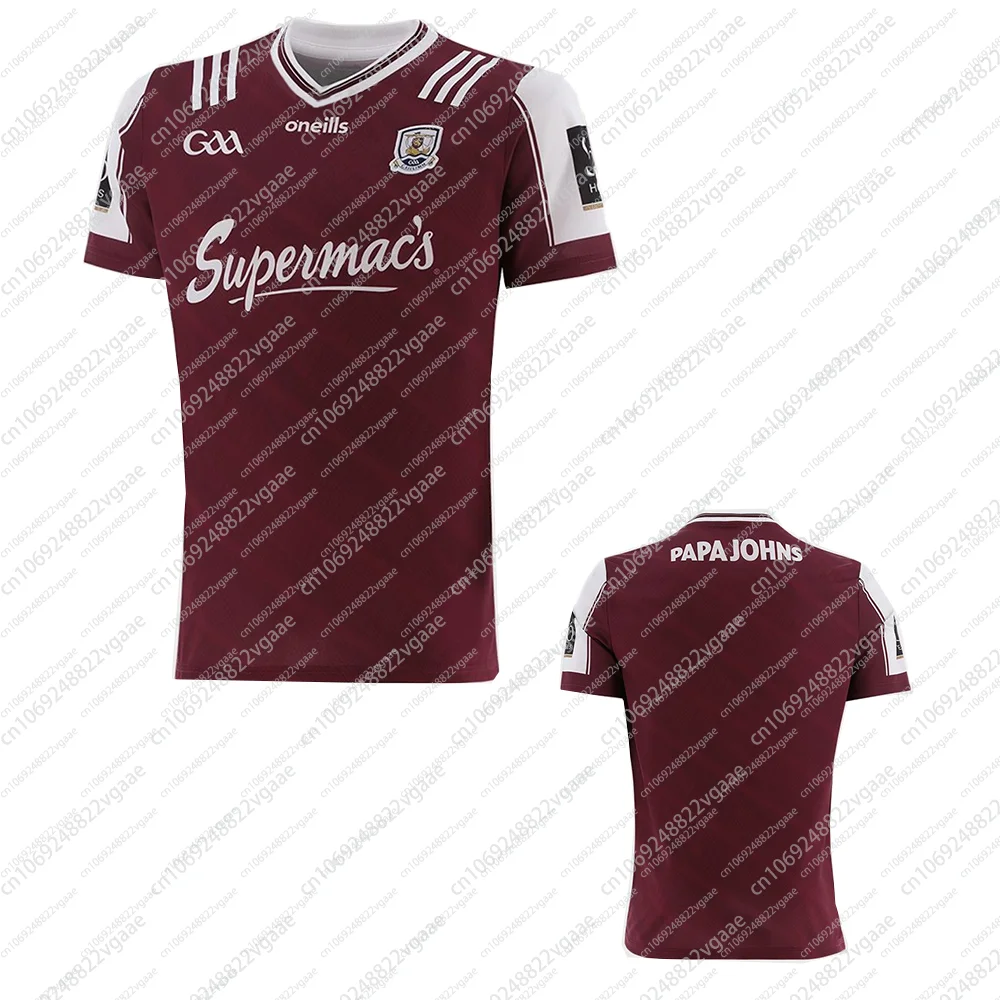 

2025 Galway Rugby Jersey Adults T Shirt Top Team Male Tee Kids Sportwear Boys Clothes Men Train Game GAA Home Breathable Coat
