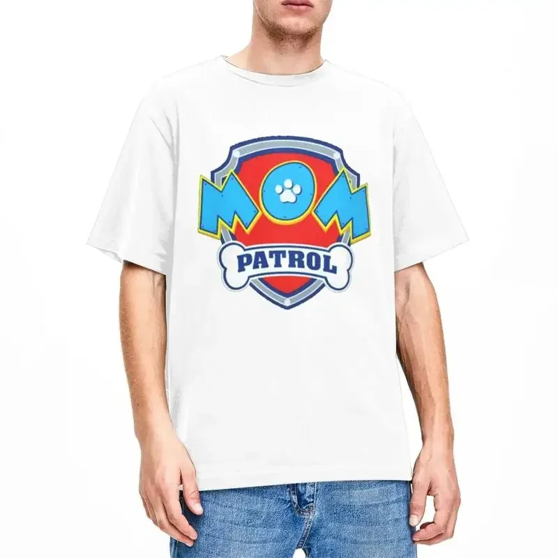 Mom Patrol Logo For T Shirt Funny Dartoon Dog Merchandise Casual