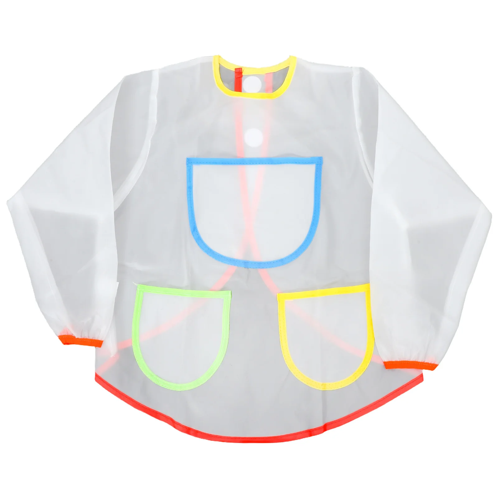 

Waterproof Painting Smock Apron Long Sleeves 3 Large Pockets For Art Craft School Diy Projects