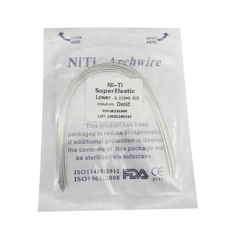 5pack Dental Niti Rectangular Arch Wire Super ElasticDental Arch Upper Lower Support 16x22