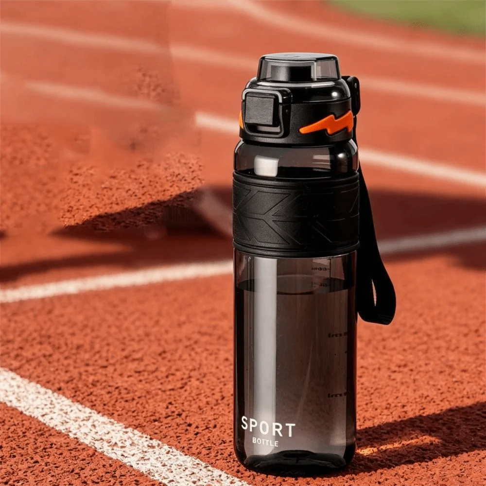 750/1000ML Sport Water Bottle Bouncing Lid Leak-proof Student Water Bottle Heat-resistant Drop-proof Fitness Kettle School