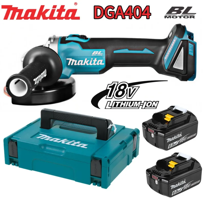 Original Makita DGA404 100 mm/4 Zoll Winkelschleifer, 710 W, hohe Leistung, robust, für professionelles Metallbetonschneiden