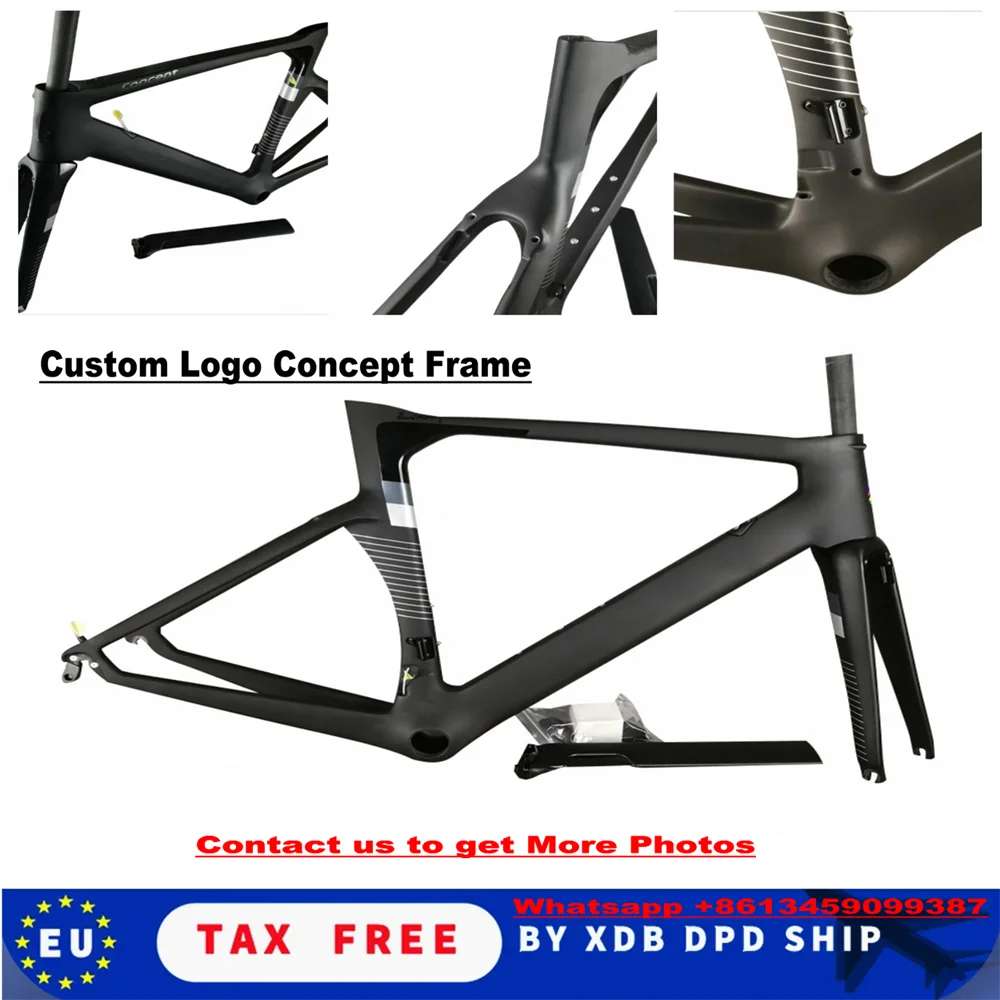 Rim Brake Carbon BOB Road bike Frame Concept Full Carbon Fiber Bicycle Frame with BB386 30 Colors