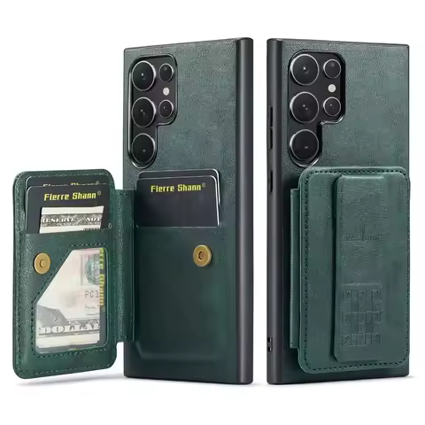 RFID Blocking Flip Card Holder Wallet Case For Samsung Galaxy S24 Ultra S23 Plus FE S22 A55 A35 A25 A15 A14 A24 A34 A54 5G Cover