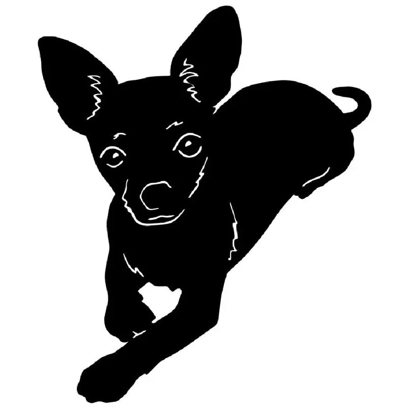 Chihuahua Pet Dog Car Stickers Lovely Vinyl Decal Car Styling Truck Accessories Decoration Accessories,15cm*12cm