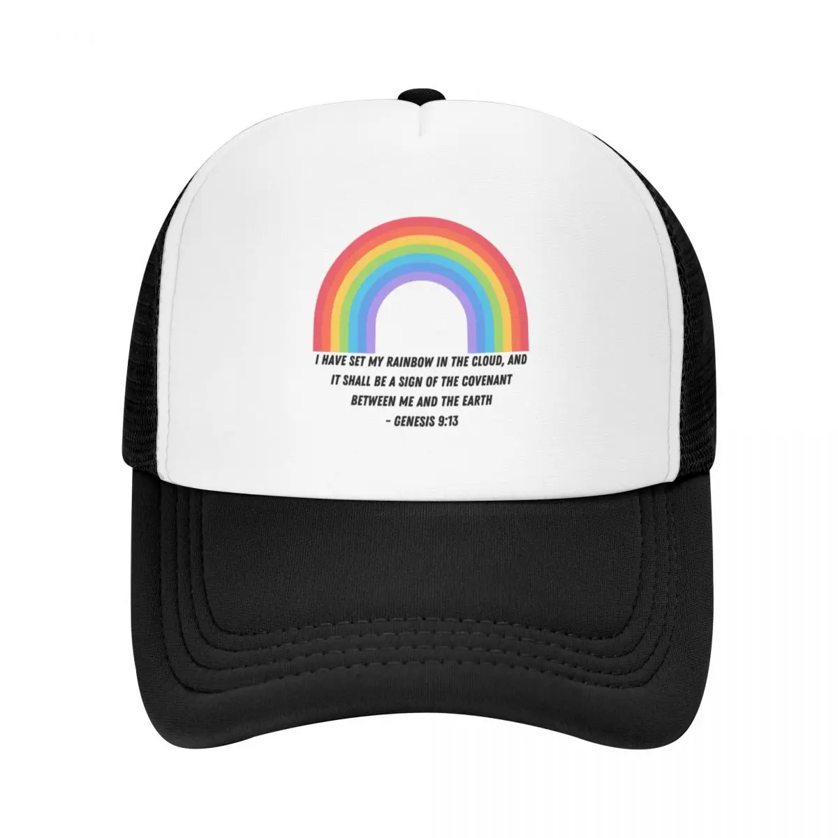 Rainbow from Bible Baseball Cap Sports Cap Visor Brand Man cap Hats Man Women's