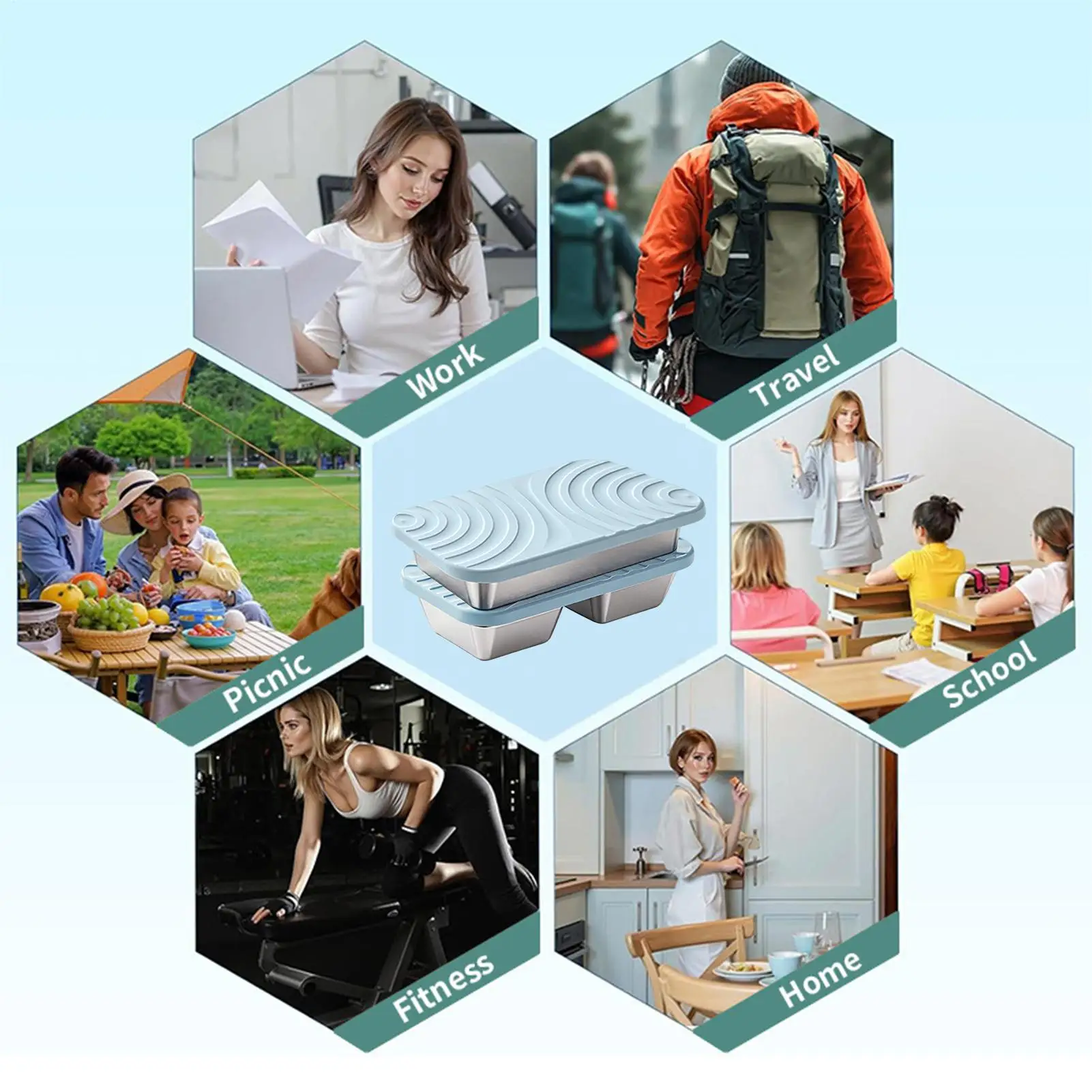 

Stainless Steel Snack Containers Stainless Steel Food Storage Snackle Box Container For Kids Adults Meal Prep Fruit School