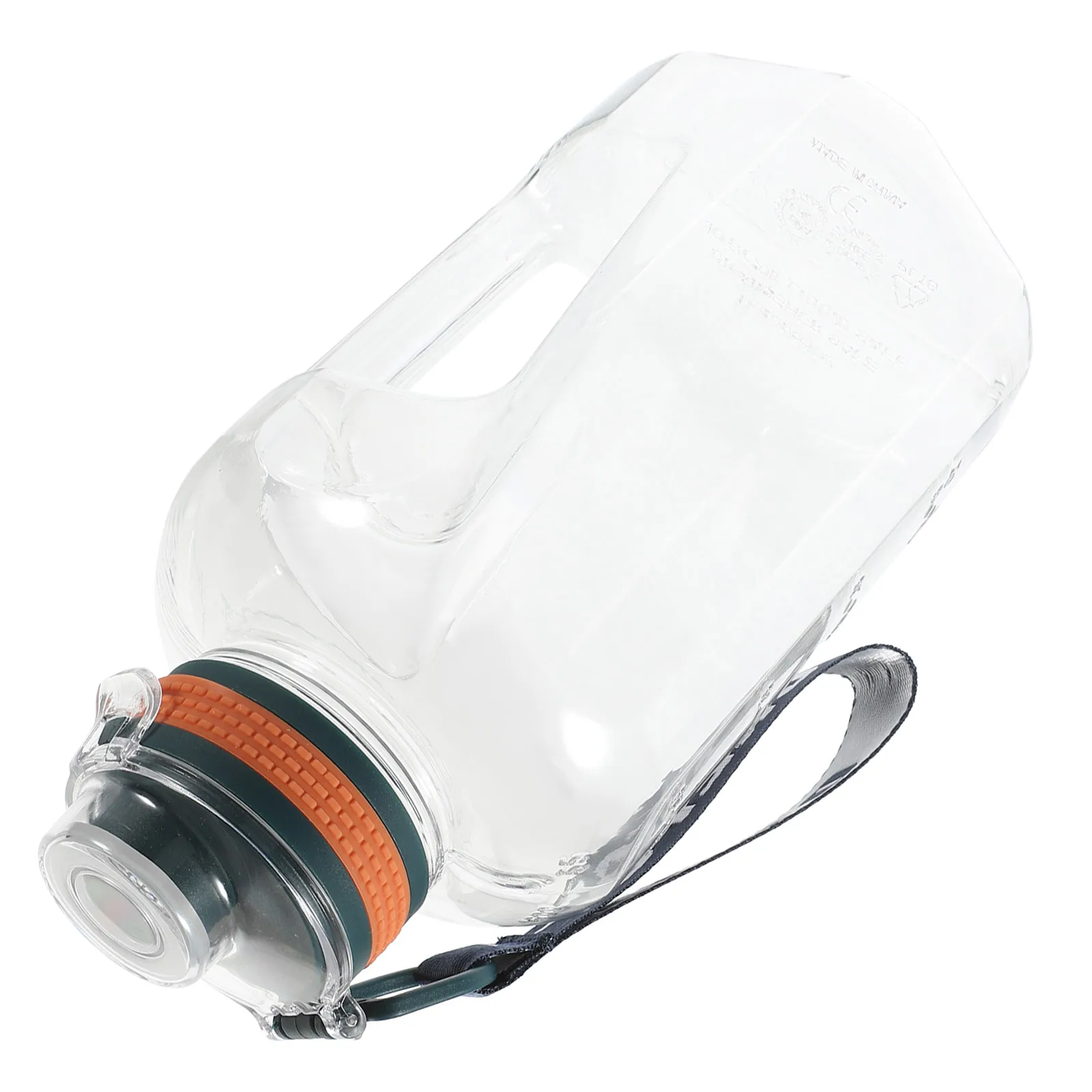 

Large Capacity Water Bottle 1.6L Blue Transparent Gym Sports Fitness Kettle Portable Running Bottle Outdoor Activities