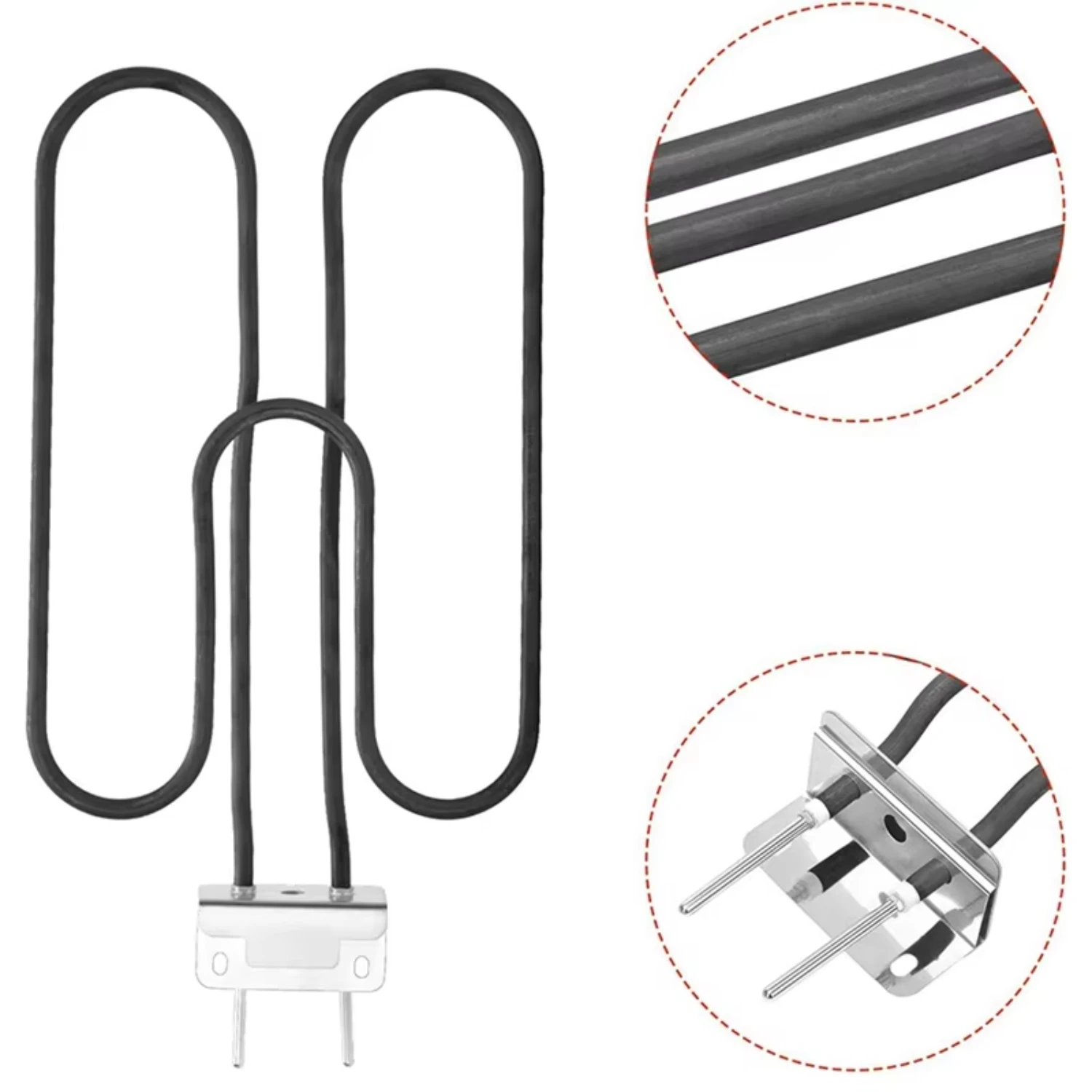 66631 Heating  Barbecue Grill Heating Pipe  Q140 Q1400 Replacement Accessories,EU Plug