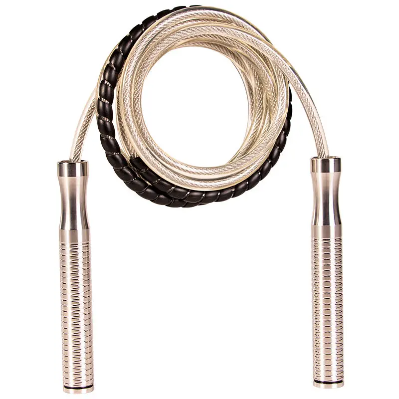 

Stainless steel skipping rope 8mm thick, physical training bearing skipping rope