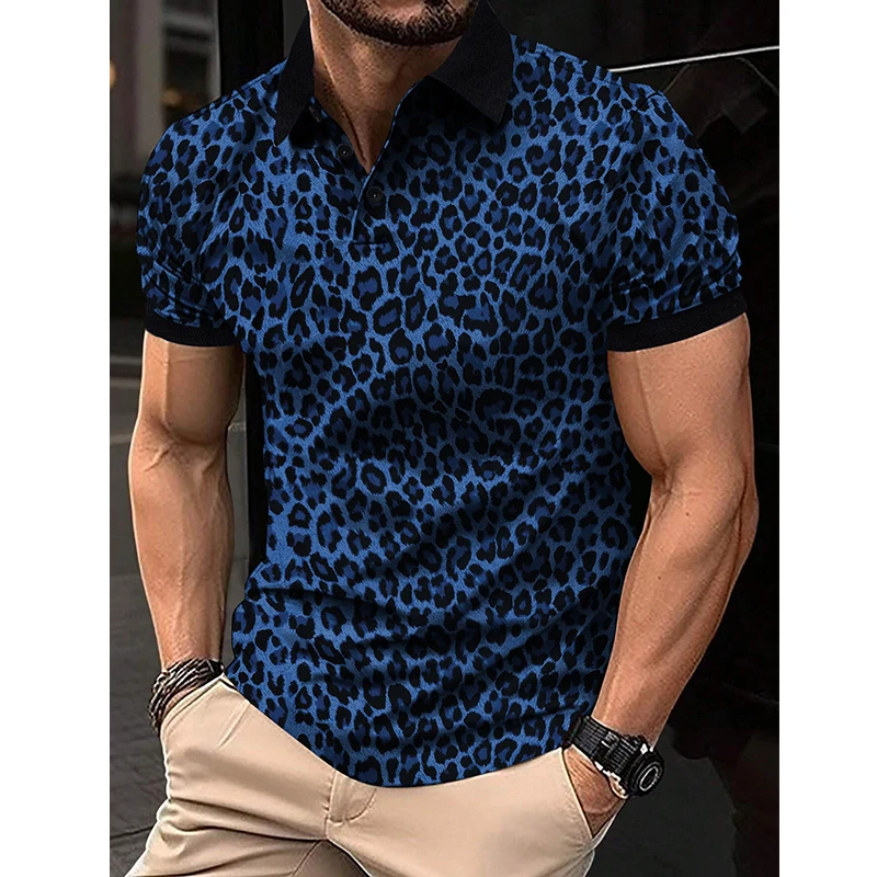 2024 Summer New Polo Shirt High Quality Breathable Loose European Short Sleeve Polo Neck T-shirt Mens T Shirts