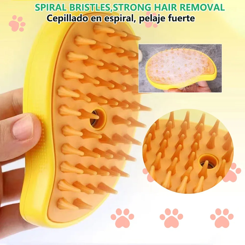 1/2Pcs 3 in 1 Cat Steam Brush Steamy Dog Brush Electric Spray Cat Hair Brushes for Massage Pet Grooming Comb Hair Removal Combs