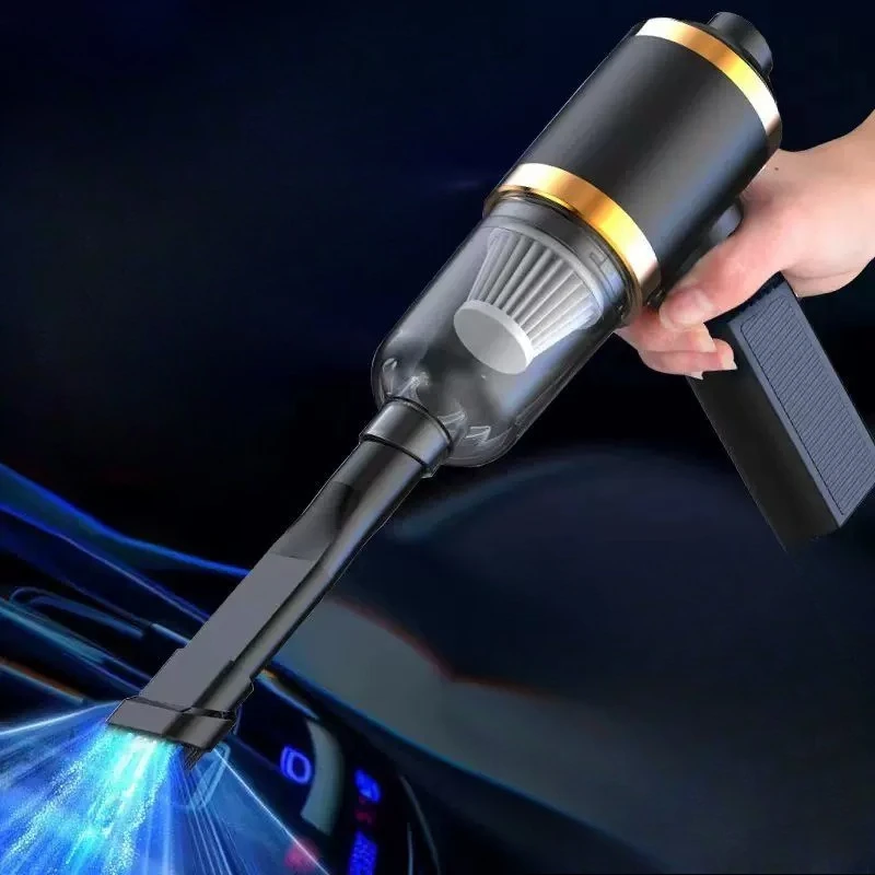 Household car vacuum cleaner with dual function of suction and blowing, wireless super strong suction, handheld high power