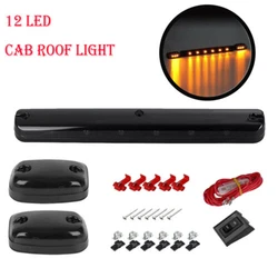 3PCS Smoke Cab Roof Running White LED Lights For Chevy 2007-2013 Silverado/GMC Sierra Car Accessories