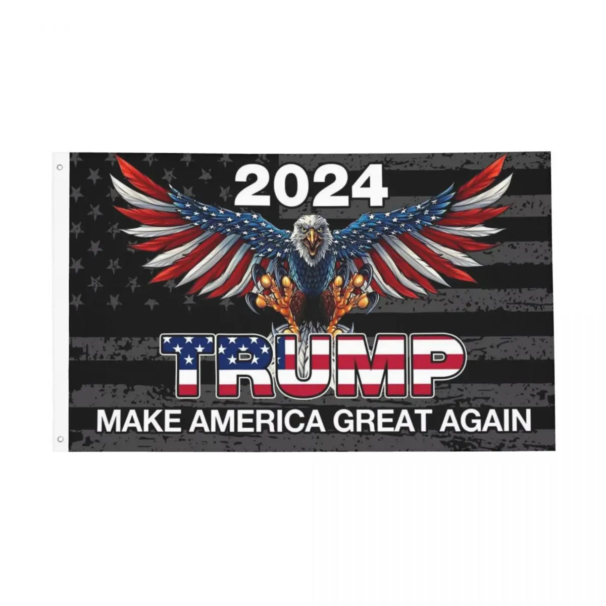 Trump 2024 Flag Make America Great Again Flag Decor 3x5FTModern With Metal Grommets Vibrant Colors Lightweight