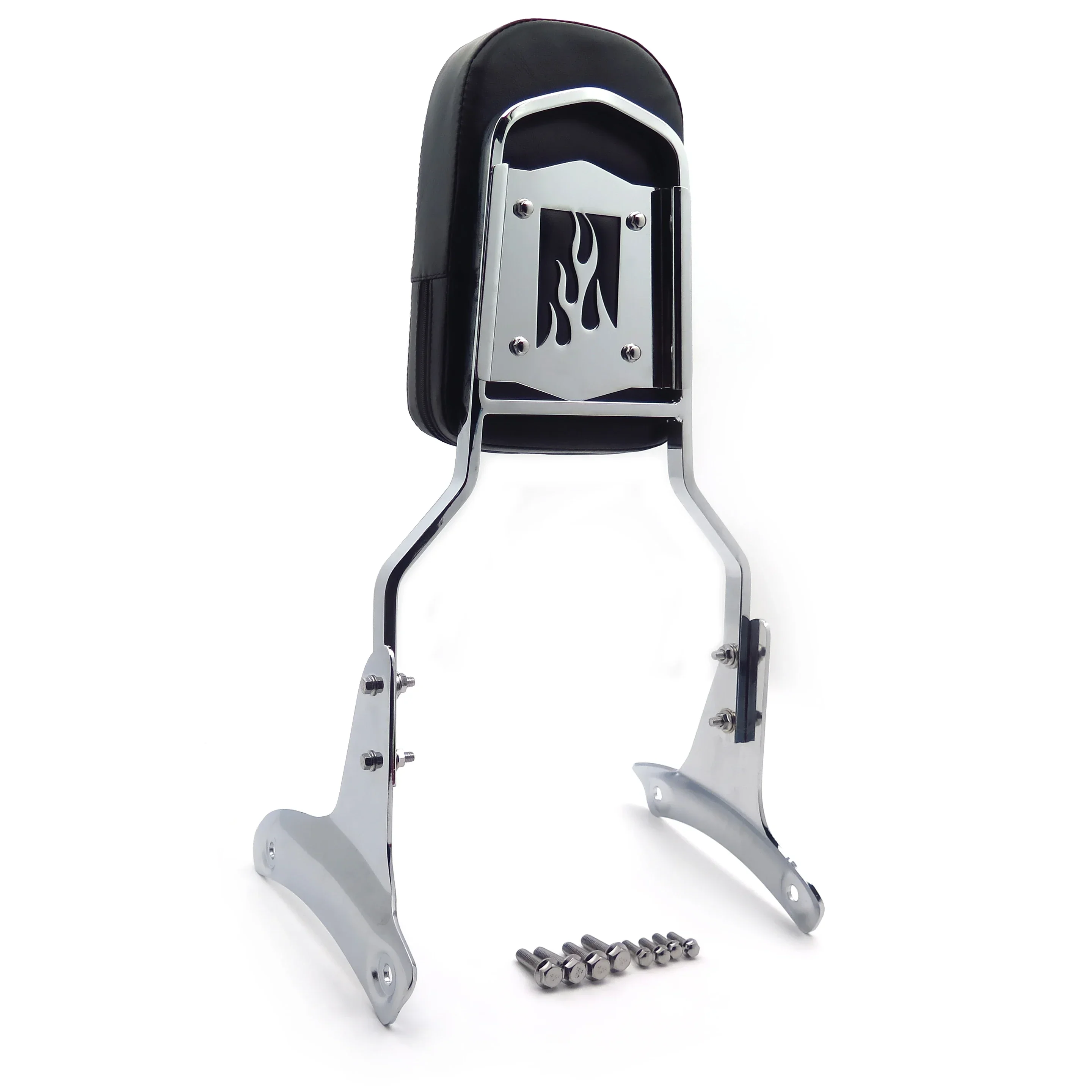 Aftermarket Motorcycle Parts Flame Backrest Sissy Bar for Honda 1997-2003 Shadow ACE 750 VT750 400 VT400