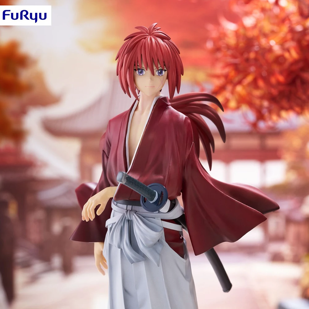 In Voorraad Originele FuRyu Trio-Try-iT Figuur Rurouni Kenshin Himura Kenshin Anime Figuur Action Figure Collection Model decoratie
