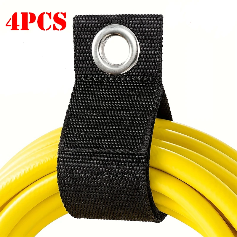 3/4pcs Hook Loop Extension Cord Organizer Hanger Cord Wrap Cable Straps Cables Hoses Rope Home RV Garage Storage Organization