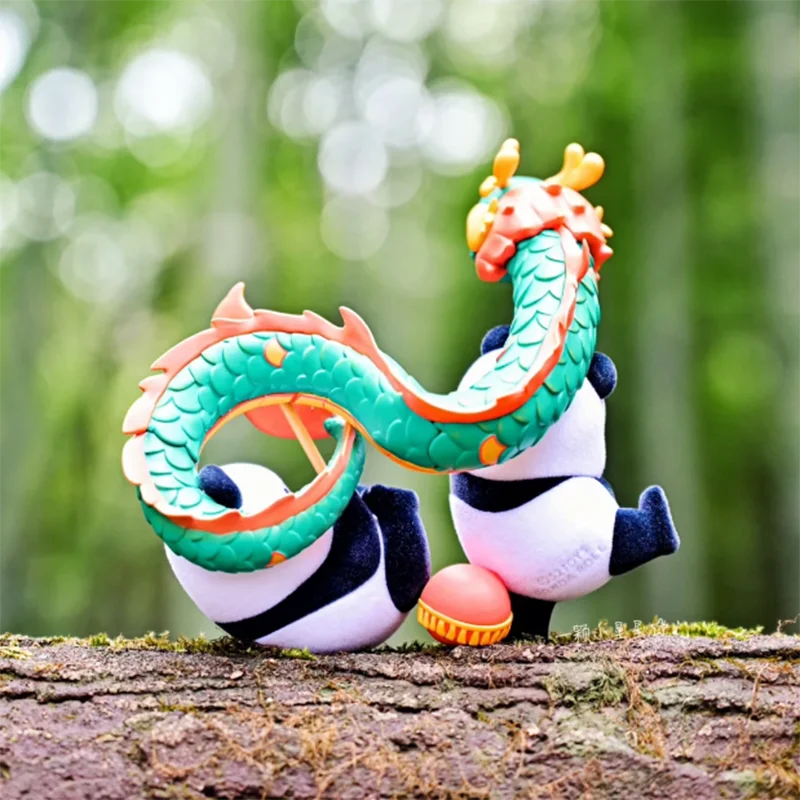 Super cute 52TOYS Panda Roll Dragon Dance Limited Figure Cute