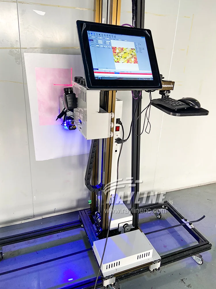 

Portable 3D Vertical Wall Printer UV Wall Painting Printer All in One New Model Wheel Rail System for Home Decor And mural Art