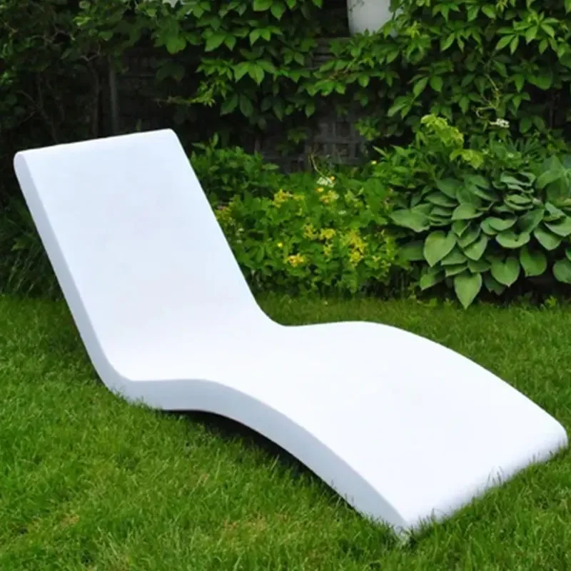 Outdoor Wholesale Fiberglass S Shape Patio Lounger Recliner Chair Beach Sun Chaise