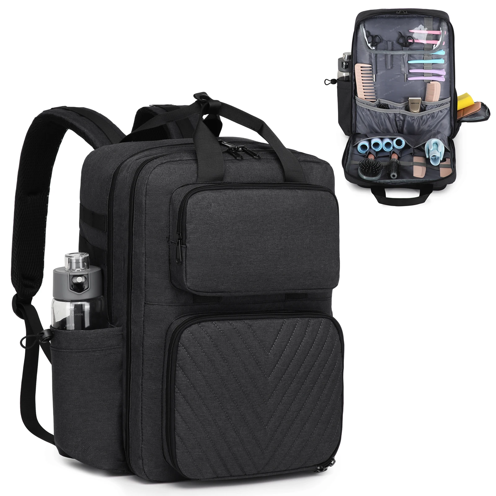 

Barber Backpack Portable Clippers Organizer Hairstylist Tools Bag Hairdress Storage Pack Large Capacity Salon Storage Backpack