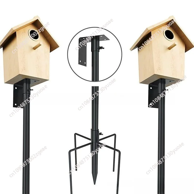 Special for metal and iron crafts Shepherd hook outdoor bird house bird feeder garden pile bracket