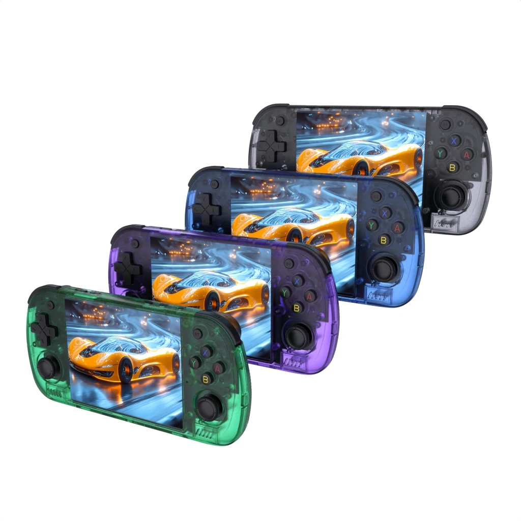BOYHOM R36H PRO Retro Handheld-Videospielkonsole Linux-System 4,2 Zoll IPS-Bildschirm R36HPROMAX Tragbarer Taschen-Videoplayer 64GB