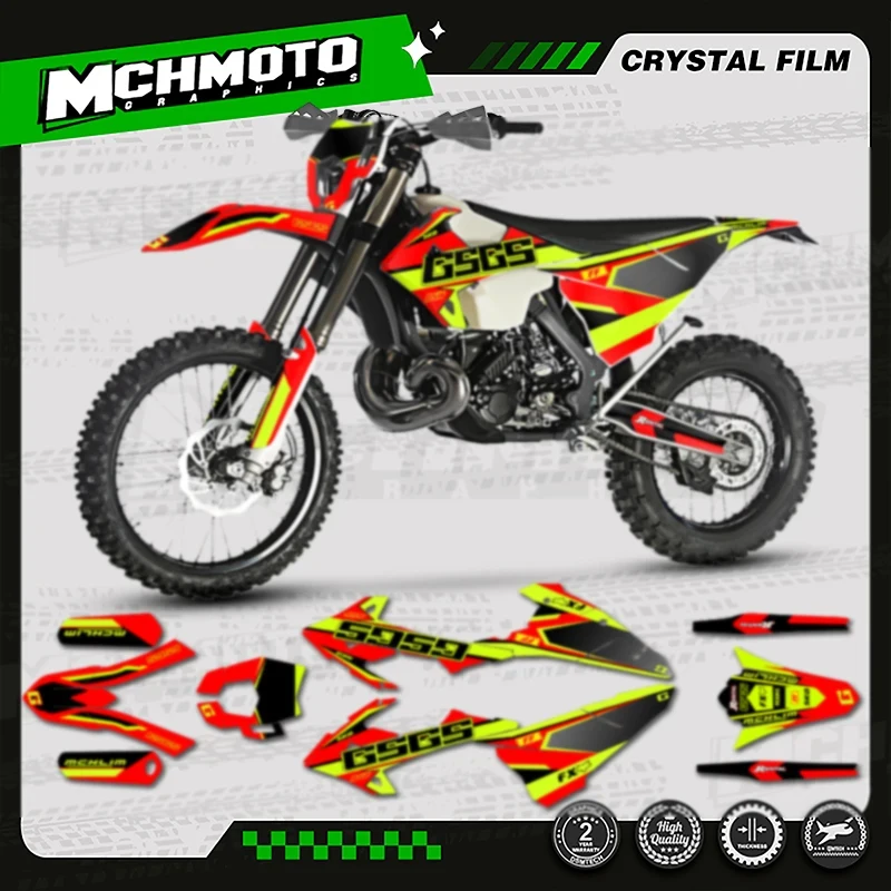 

MCHMFG MOTO мотоциклетная команда графическая наклейка и набор наклеек для GASGAS EC 2018 2019 2020 008
