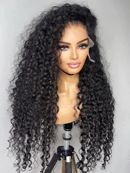 Deep Wave Frontal Wig Human Hair 13x4 Curly Human Hair Wig Transparent  Lace Wig 13x6 Water Wave Wigs 180 Density