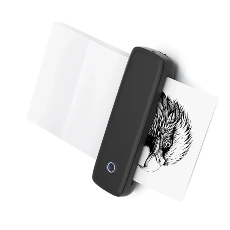 A4 Portable Thermal Transfer Printer Wireless&USB Connect Mobile Computer 56mm/77mm/107mm/210mm/216mm(2in/3in/4in/8in/8.5in