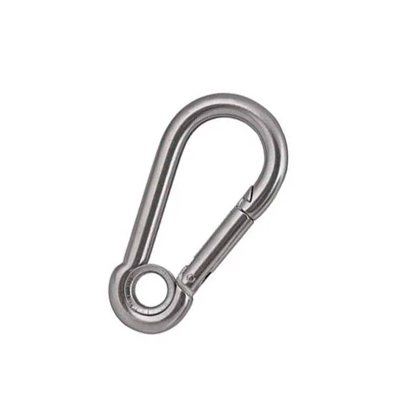 1Best 1pcs M9 M10 M11 M12 Lock buckle button insurance buckles stainless steel nut spring knots carabiner chain connecting