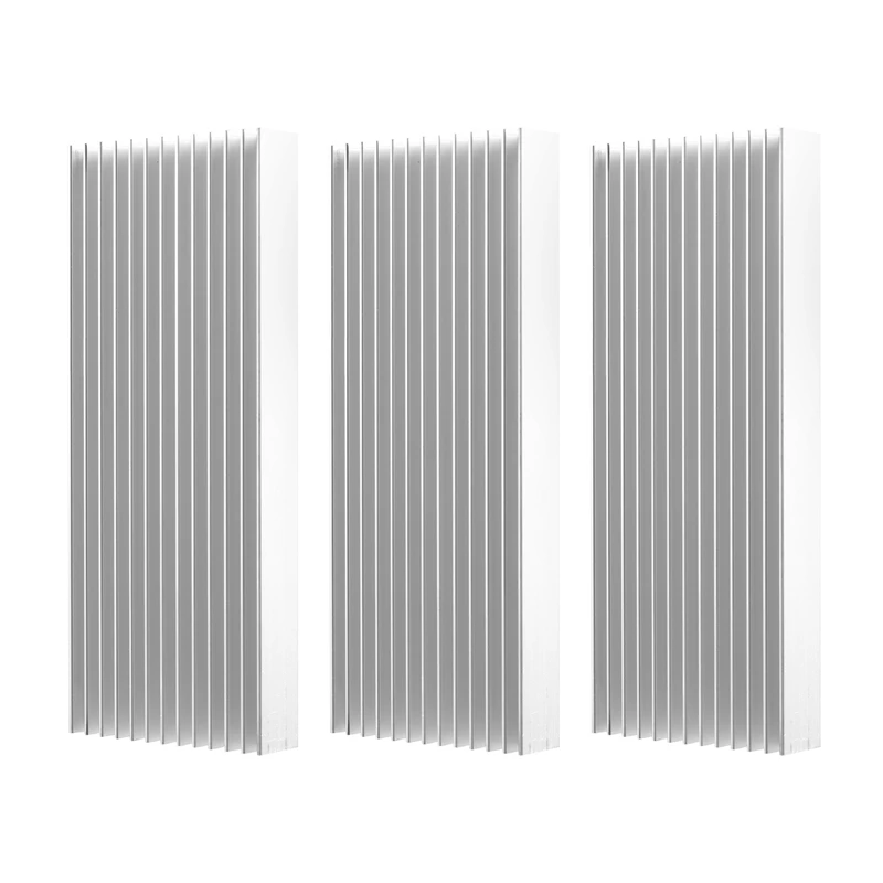 A15R -3 Pcs Aluminium Power Amplifier Heatsink Heat Sink 100X40x11mm