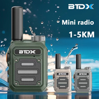 Mini Walkie Talkie BTDX 330 Portable Two Way Radio PMR FRS Radio Comunicador Long range Kids Walkie-Talkie for Hotel Business