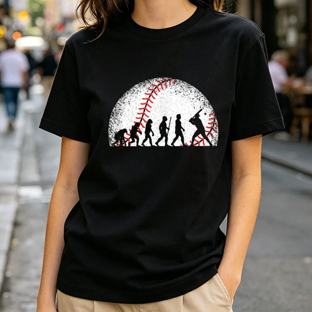 Camiseta de Béisbol con Diseño de Jugador de Béisbol Desgastado, Estilo Casual, Unisex, de Algodón, para Fanáticos del Béisbol, Regalo para Entrenador