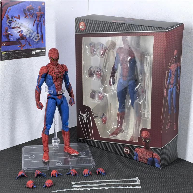 

Ct Toys In Stock Spiderman Mafex 001 Peter Parker Andrew Garfield The Amazing Spider-Man Shf Anime Action Figure Model Toys