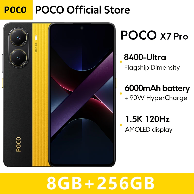 Global Version POCO X7 Pro Cellphone 256GB 512GB Dimensity 8400