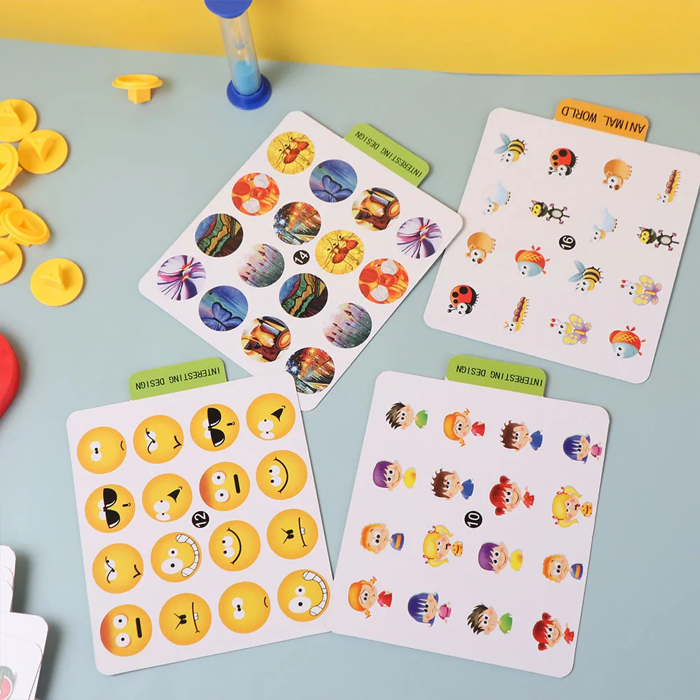 لعبة الاقتران الذاكرة البلاستيكية التعليم المبكر تدريب الذاكرة الوالدين والطفل ربط الشطرنج غرامة موتور مونتيسوري #6